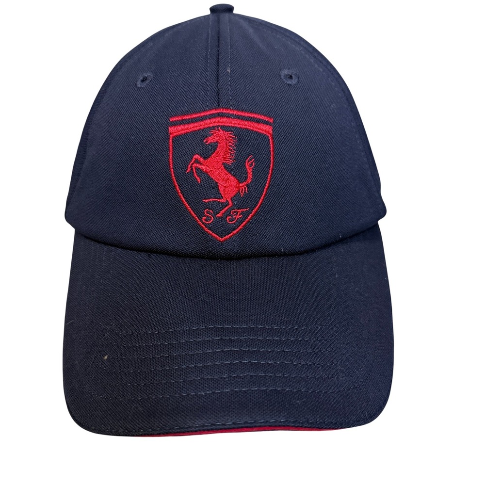 Ferrari Baseball Cap Mens One Size Navy Blue Formula 1 Club Embroidered Hat